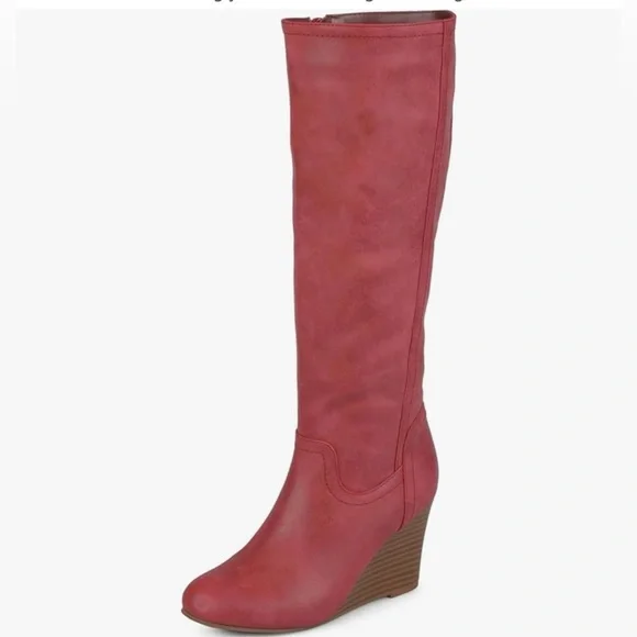 Journee Collection Langly Wide Calf Wedge Boot. Size 11 - Picture 9 of 9